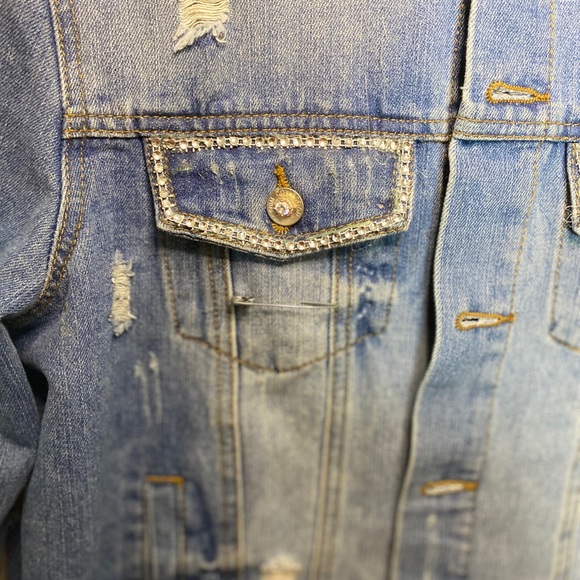 Custom Made Jean Jacket . - Picture 2 of 7